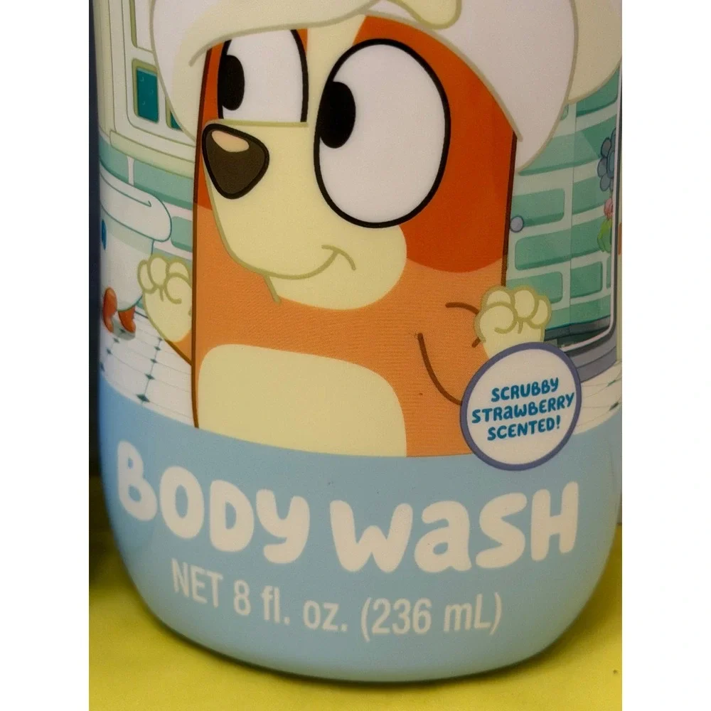 Bluey 3-in-1 Shampoo‎ Conditioner Body Wash & Strawberry Body Wash Set 8oz 2pk